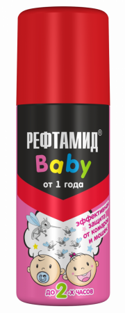 Средство репеллентное "Рефтамид® для всей семьи" (Baby) 100 мл